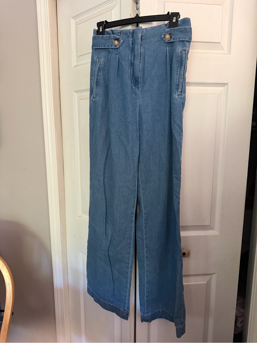 Sezane Light Blue Wide Leg Jeans EU 36/US 4